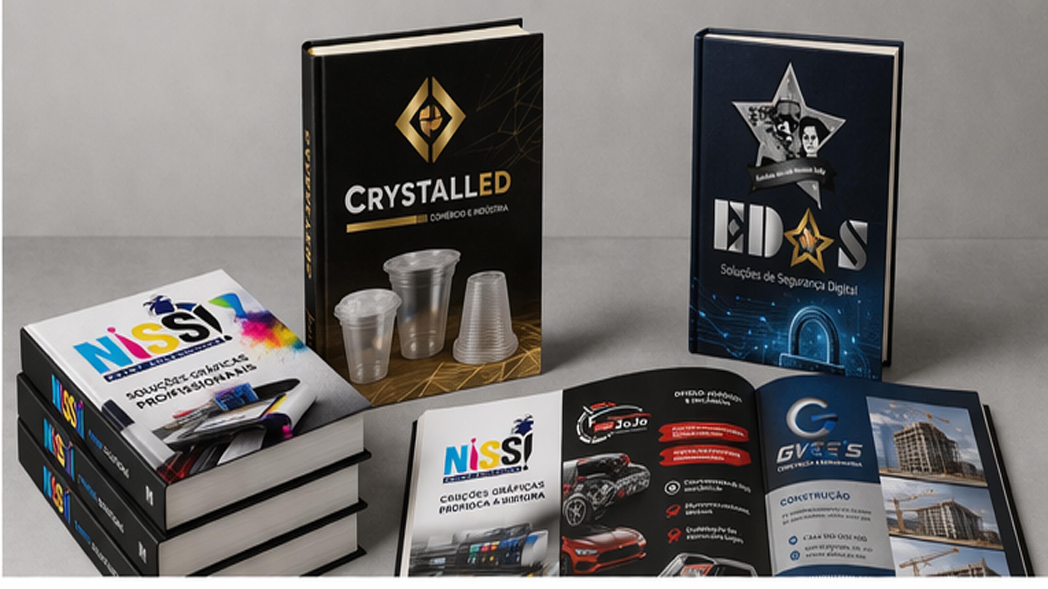 Magazine, book and brochure